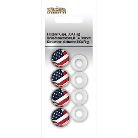 Cruiser Accessories Cruiser Accessories 82300 Fastener Caps; USA Flag; Pack of 24 82300
